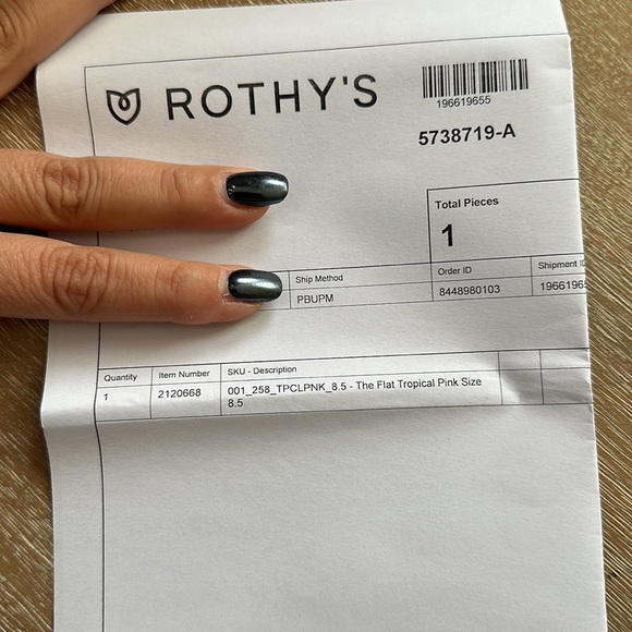 Rothy’s The Flat Tropical Pink Size 8.5 Retired - Picture 10 of 10